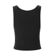 thumbnail image 4 of Wang6 Ribbed Tank Tops for Women Causal Sleeveless Square Neck Tops Summer Slim Fit Workout Tees Cami T-Shirts Black XS, 4 of 4
