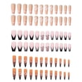 thumbnail image 1 of Uñas postizas, uñas postizas a presión, cobertura total, uñas tipo ataúd para mujeres y niñas (3 cajas, 24 piezas cada una) 1097, 1 of 6
