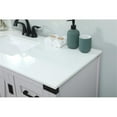 thumbnail image 4 of Elegant Decor Grant 48" Aluminum MDF Single Bathroom Vanity in Gray, 4 of 8
