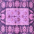 thumbnail image 1 of Ahgly Company Indoor Square Oriental Purple Traditional Area Rugs, 5' Square, 1 of 4
