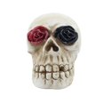 thumbnail image 2 of Estatua De Calavera Con Resina Ligera Calavera De Simulación Esqueleto Vívido Calavera Diversión Calavera De Halloween Flor Decoración De Halloween Para Halloween matsuzay HA015733-00, 2 of 7