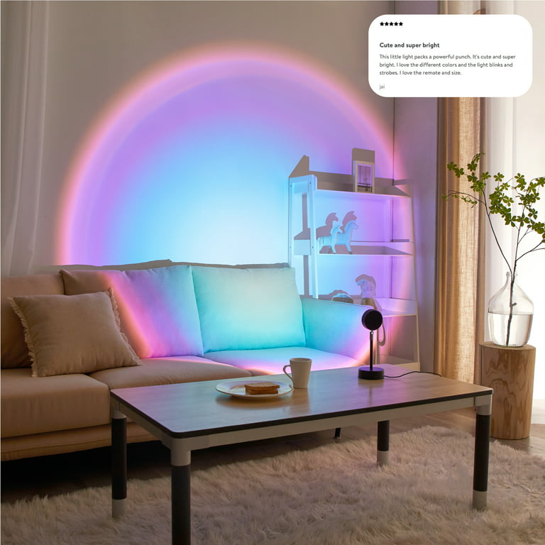 Validatie elegant Geloofsbelijdenis Urban Shop Color Changing LED Sunset Projector Lamp, 10.23" H, Multi-Color  Options - Walmart.com