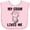 AD-Pink, variant on Inktastic My Gram Loves Me Girls Cat Girls Baby Bib
