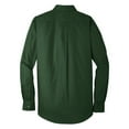 thumbnail image 6 of Mens Long Sleeve Professional Uniform Carefree Cotton/Polyester Poplin Shirt Deep Forest Green Large, 6 of 6