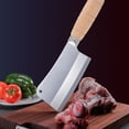 thumbnail image 2 of Milisten 2 Sets Kitchen Cutter Handle Wooden Chef Cutter Antiskid Handle Replacement for Restaurant, 2 of 6