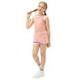 thumbnail image 2 of Uccdo Girls Summer Athletic Sports Mesh Tank Tops 2 in 1 Kids Running Tee Crop Top Shirts, 5-12 Years, 2 of 6