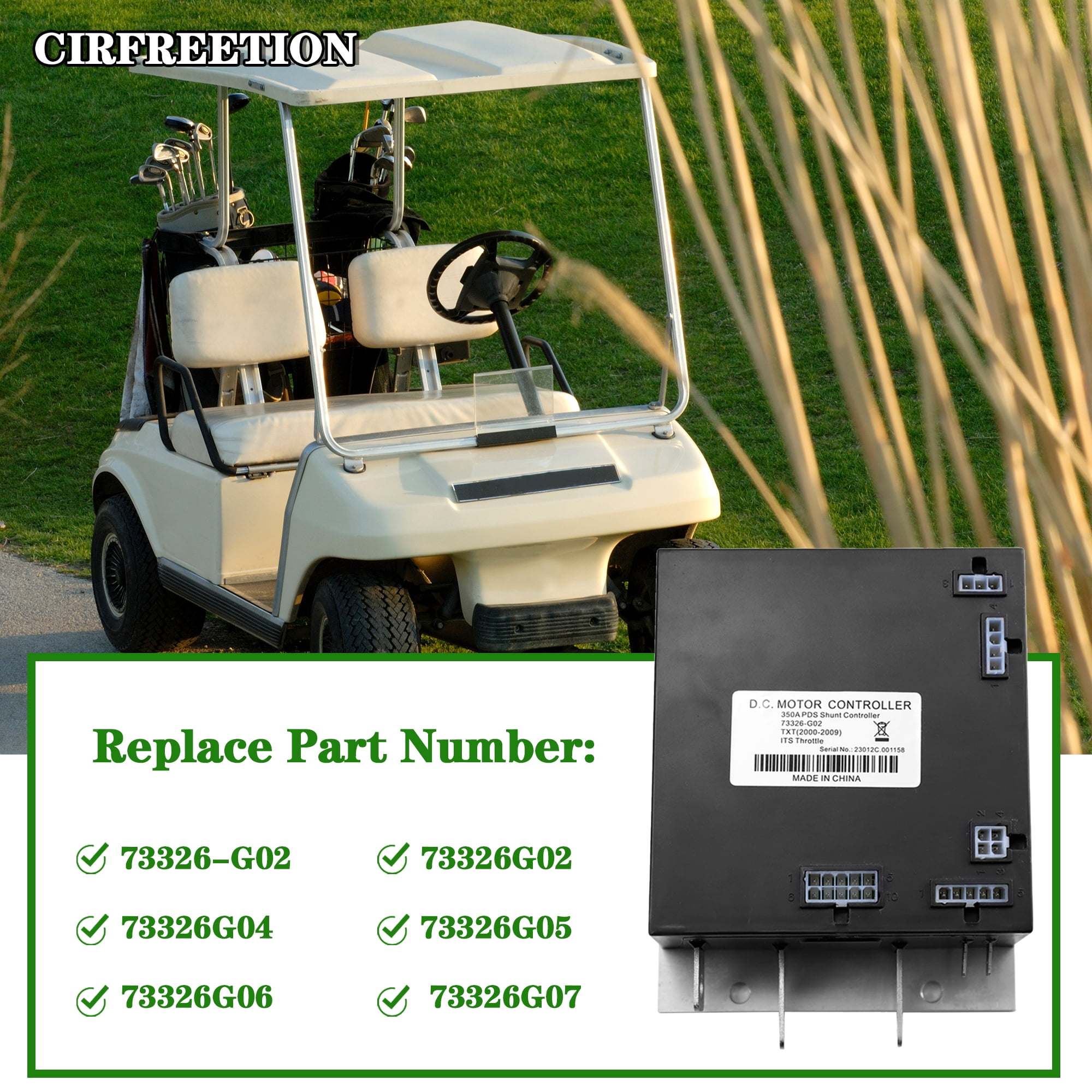 Carts PDS Shunt Motor Controller 36V 350A - Replacement For EZGO TXT Electric PDS Carts (2000-2009)