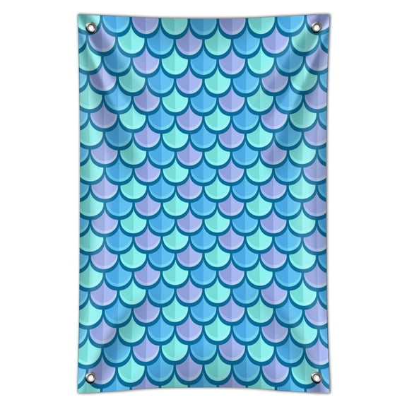 Mermaid Fish Scale Pattern Home Business Office Sign