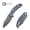 Black, variant on CIVIVI Pentad Pocket Knife Folding Knife with 3.48" Black Stonewashed Nitro-V Blade Teal Green G10 Handle C24068-2