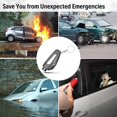 thumbnail image 1 of Martillo de seguridad de asiento portátil, rompeventanas de coche, herramienta de rescate de escape, cortador de cinturón de seguridad con llavero ZefeiWu 8390614872448, 1 of 1