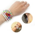 thumbnail image 3 of Mefallenssiah Perle Lettre Colorée Adorable Perle Ronde Anglaise Dispersée Bracelet Diy, 3 of 5