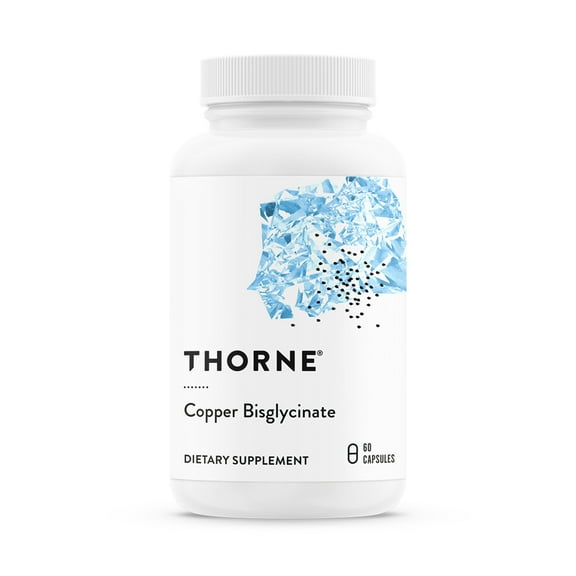 THORNE - Copper Bisglycinate - Well-Absorbed Trace Mineral Supplement - 60 Capsules