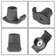 thumbnail image 4 of 4 Piezas De Esquís De Deslizamiento Para Andador, Accesorios De Ayuda Para La Movilidad De Deslizadores De Esquí Para Andador Universales De Goma, Reemplazo De Pies De Andador,, 4 of 7