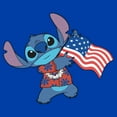 thumbnail image 2 of Toddler's Lilo & Stitch American Flag  Graphic Tee Royal Blue 5T, 2 of 3