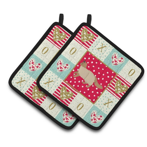 Ragdoll #2 Cat Love Pair of Pot Holders