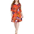 thumbnail image 1 of NY Collection Womens Plus Petite Surplice Wear to Work Dress, 1 of 1