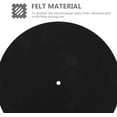 thumbnail image 4 of HELIAHO Vinyl Records Rubber Mat Felt Turntable Mat, 12 Vinyl Platter Anti Static Felt Slipmat, Vinyl Record Felt Mat for 12 Inch Turntable Platters, Thickness 3mm Crosley Record Player Rubber Mat, 4 of 9
