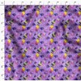 thumbnail image 4 of Soimoi Purple polyester Crepe Fabric Circle & Triangle Geometric Print Fabric by Yard 42 Inch Wide, 4 of 5