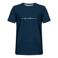 thumbnail image 4 of Taqqpue Men's Shirts Casual Solid Color Short Sleeve Round Neck T-Shirt Loose Fit Cotton Quick Dry Plus Size Blouse Tops, 4 of 4