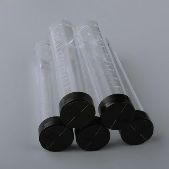 100pcs Plastic Bead Containers Bottle Column Clear 10.6x2.1cm Capacity: 20ml(0.67 fl. oz)