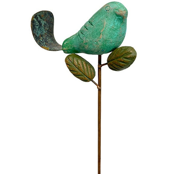 Teal Bird Plant Pick