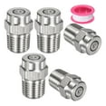 thumbnail image 1 of Puntas de limpieza de superficie Uxcell 5 Pack - Boquillas de lavadora a presión de 0 grados 1/4" NPT macho, acero inoxidable con cinta de sellado (orificio de 1.156 mm), 1 of 1
