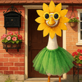 thumbnail image 5 of Porch Goose Outfits Sunflower Lawn Porch Summer Costume Set 23"/17" Goose Dress Outdoor Garden Yard Patio Decoration, 5 of 5