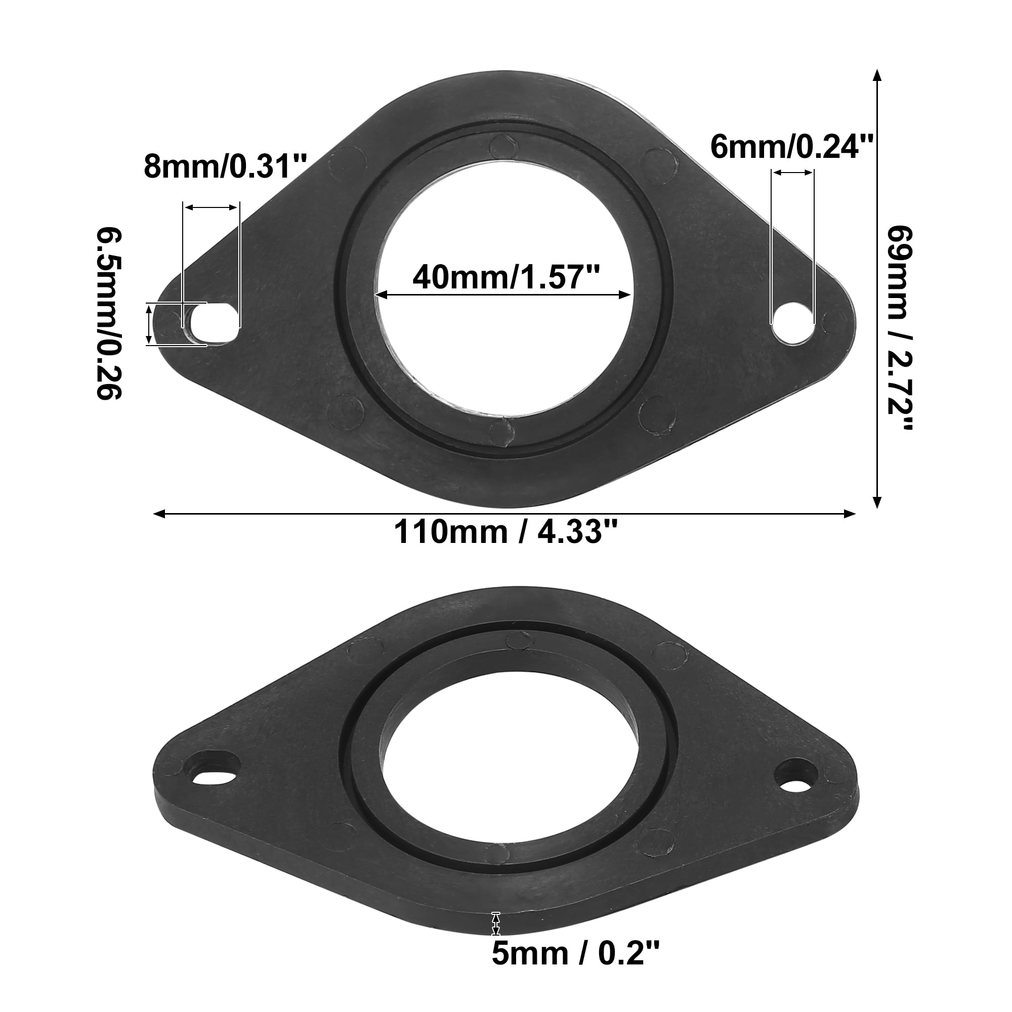 Unique Bargains Plastic Car Tweeter Speaker Mounting Adapter Rings for Toyota
