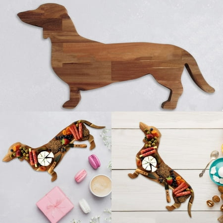 

YruYptpaln Dog Dinner Plate Cutting Board Wood Cutting Board Weiner Dog Food Tray Christmas Serve Tray Dinner Plate For Party Dinner Dinner Table Mats Small