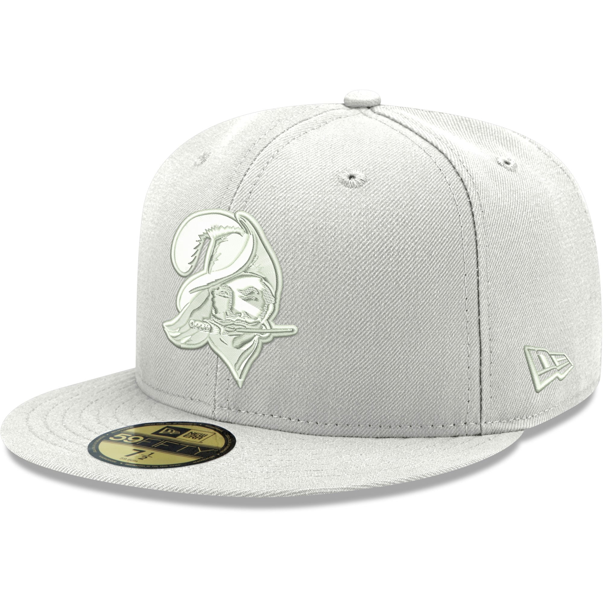 White Throwback Logo 59FIFTY Fitted Hat 