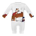 thumbnail image 5 of Calvin And Hobbes Baby Romper Toddler Long Sleeve Bodysuit Soft Skin-Friendly Jumpsuit Outfit with Snap Crotch 9-12M, 5 of 8