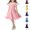 Pink Girls Clothes, variant on kttectoa A-Line Tunic Flowy Casual Dresses Dress Doll-Collar Solid Short Sleeve Dresses for Kids Trendy Dress for Street 2-12Y