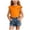 T shirt198-Orange, variant on UAYOTSE Girls Shirts Short Sleeve Soft Cotton T-Shirts Plain Tees Tops Clothes for Kids,Sizes 7-8 Years