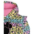 thumbnail image 5 of Disney Minnie Mouse Leopard Print Fleece Pullover Hoodie Toddler to Big Kid, 5 of 5