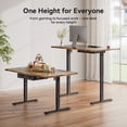 thumbnail image 3 of HLDIRECT Electric Standing Desk with 2 Drawers & Power Outlets & USB Ports, 71×31.5 inches Extra-Large Desktop Height Adjustable Desk with Storage, Sit Stand up Desk for Home Office, Rustic Brown, 3 of 9
