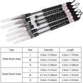 thumbnail image 4 of Calligraphy Brushes Chinese Calligraphy Brush Pen Calligraphy Brush Refillable Ink Pigment (S+M+L) 6Pcs, 4 of 5