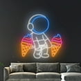 thumbnail image 5 of Handmadetneonsign Astronaut Lifting Ice Cream Neon Sign, Ice Cream LED Sign, Astronaut Led Light, 5 of 5