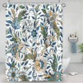 thumbnail image 3 of Boho Retro Floral Shower Curtains Paisley Mandala Abstract Flower Leaves Shower Curtains for Bathroom Washable Polyester Fabric Shower Curtain Aesthetic Shower Curtain Decor, 72Wx72H, 3 of 6