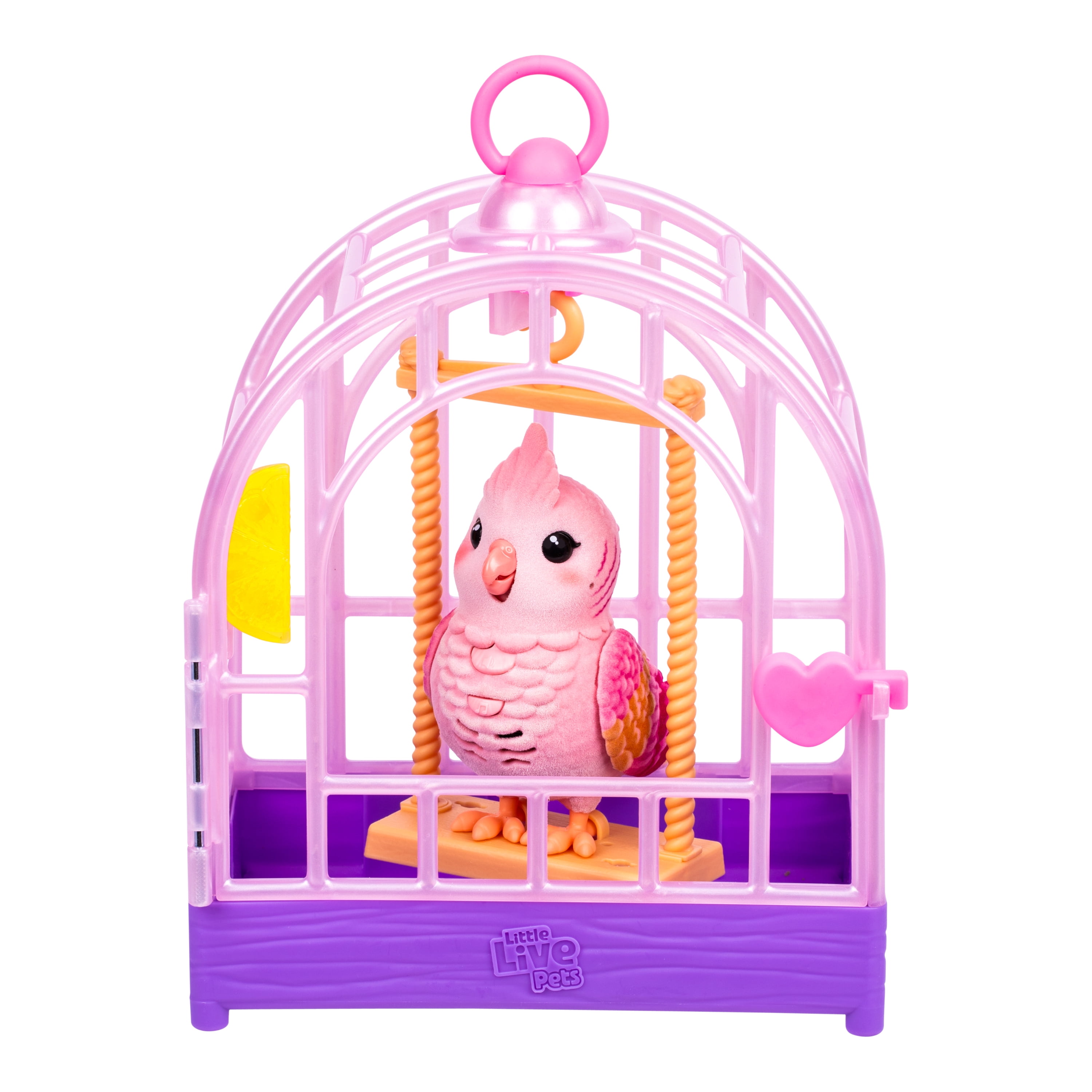 Little Live Pets - Lil' Bird & Bird Cage Rosie, 20 + Sounds, and Reacts to Touch, Ages 5+