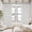 Beige White, variant on Terracotta Linen Blackout Curtains 45 Inch Length 2 Panels Pinch Pleated Back Tab Short Curtains for Kitchen with 100% Blackout Liner Rustic Farmhouse Drapes for Basement Thermal Insulated Drape
