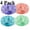 Green- Purple- Pinkish-orange- Blue, variant on Shower Cap, 4 PCS Shower Caps for Women Reusable Waterproof, Double Layers Hair Cap for Shower, Elastic and Flexi Bath Caps, Environmental Protection Bathing Hat