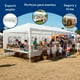 thumbnail image 4 of Toldo con Carpa 3x9 Metros Bluelander, Paredes con Ventanas Laterales e Impermeable, 4 of 5
