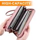 thumbnail image 4 of 1 Uds. Cartera de mano de hoja para mujer, bolso de muñeca largo, bolso de teléfono de gran capacidad multifuncional con cremallera para mujer MFZFUKR BST3053852-4, 4 of 5