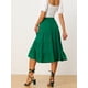 thumbnail image 4 of Falda Larga A Media Pierna Con Bolsillos Escalonados Y Una Línea Para Mujer Verde XL, 4 of 5