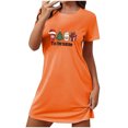 thumbnail image 2 of Pyjamas de Noël pour Femmes, Shorts pour Femmes, Chemise de Nuit Courte Grande Taille avec Col Rond Imprimé et Manches Courtes pour la Poitrine, Chemises à Manches Courtes pour Femmes, Chemise de Noël pour Femmes, 2 of 2