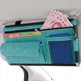 Holocky Car Truck Sun Visor Organizers with Zipper Car Interior Storage