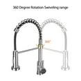 thumbnail image 3 of SkyGenius Single Handle Pull Down Spring Sprayer Kitchen Faucet in Brushed Nickel, 3 of 8