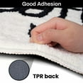 Discounts! DANMENG Bathroom Rugs Soft Black White Bath Mat Non Slip