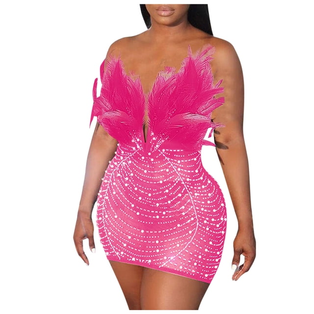 Gspmoly Robes Grande Taille pour Femmes aux Formes, Robe Moulante Moulante Unie de Mode Aguichant pour Femmes Sans Manches à Col en V, Robes de Travail pour Femmes jusqu'à 70 % de Rabais