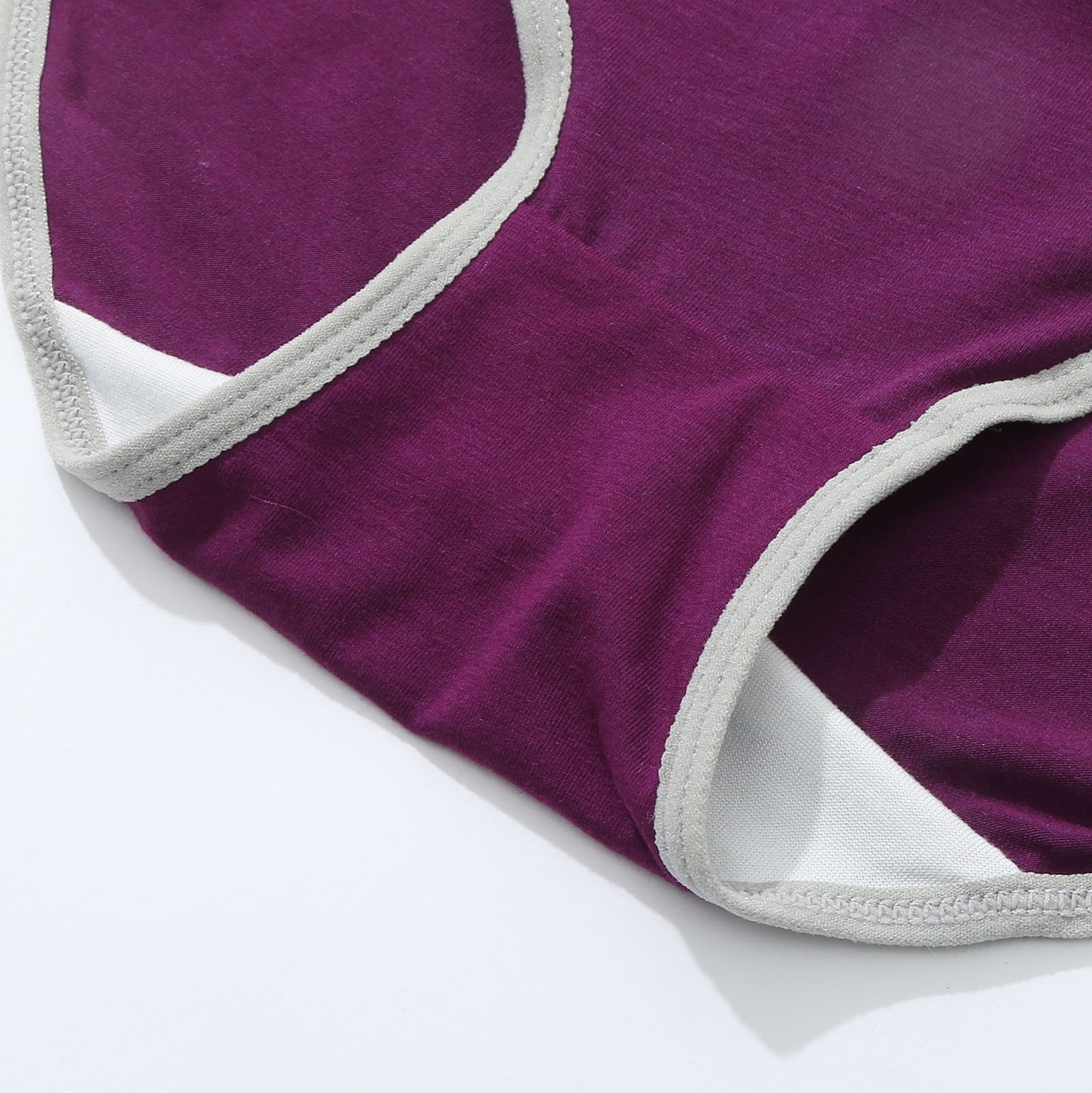 Pimfylm Cotton Thongs For Women Women's Beautifully Confident Light Leak  Dark Purple Large